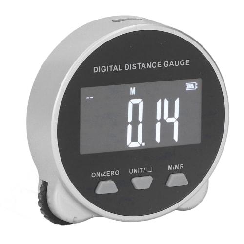 Digital Display Roller Ruler, Digital Tape Measure, Electronic Ruler, 199.999m, Rechargeable, Length Measuring Tool, ABS Construction with LCD Display