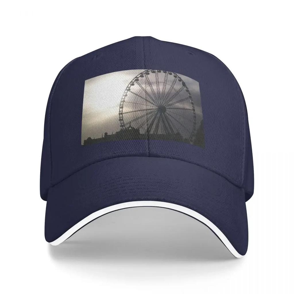 Ferris Wheel In Torquay Devon Baseball Cap Trucker Hat hard hat Women Hats Unisexs