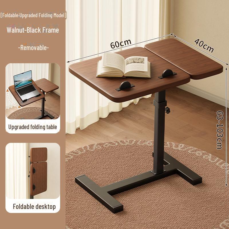 Foldable Mobile Desk: Bedside, Sofa, or Study Table for Living Room or Bedroom.