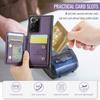 JEEHOOD J05 For Samsung Galaxy Note20 Ultra/Note20 Ultra 5G Case Leather Mobile Cover with Detachable Magnetic Card Bag
