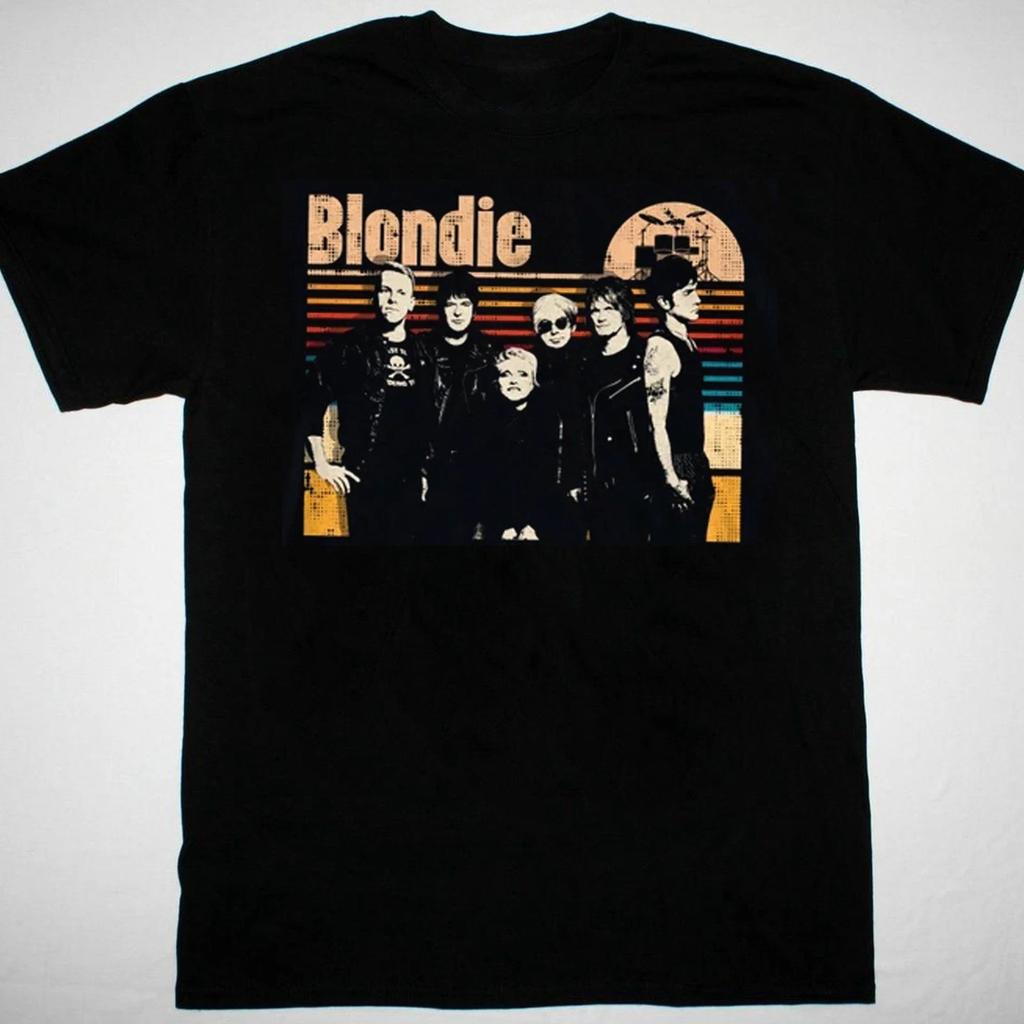Blondie band Men T-shirt Black Unisex Tee All Sizes S-5Xl Short Sleeve 3F433