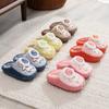 Зимние детские хлопковые тапочки для дома, теплые и нескользящие, милые мультяшные, мужские и женские хлопковые туфли удобные