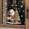 Christmas Decorations Santa Elk Glass Windows and Windows Landscaping Window Stickers Uv Static