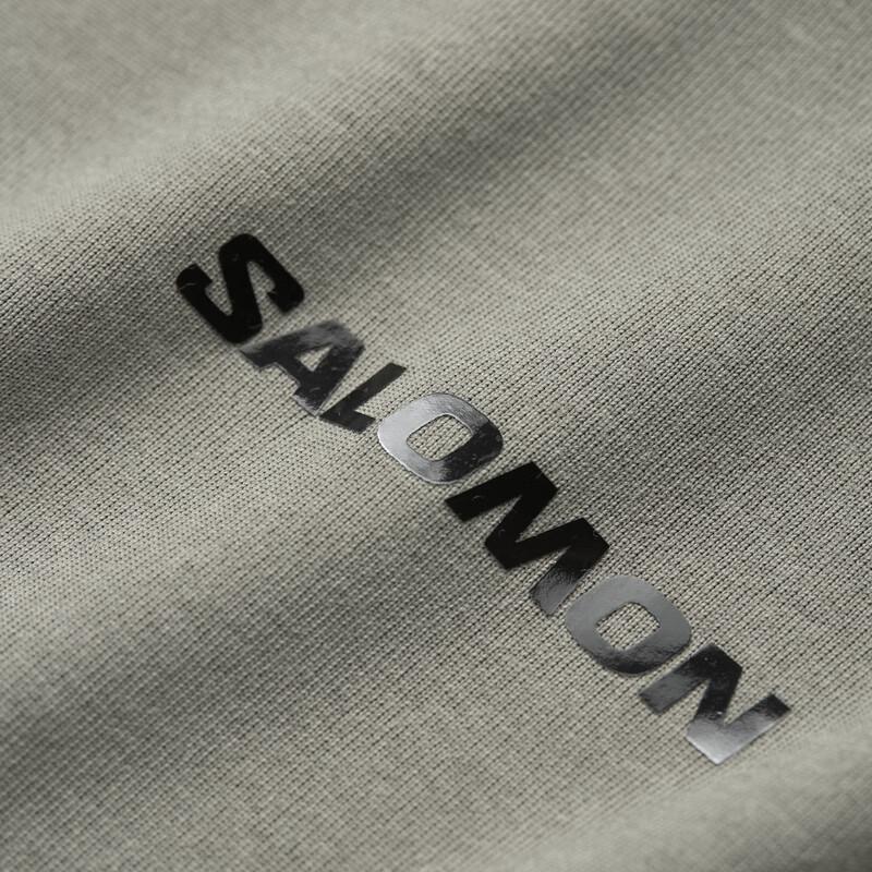 SALOMON Футболки Мужские Хаки Круглый вырез Умеренный Прямой крой C24094-
