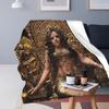 Goddess Blankets Fleece Sofa Throw Blanket Warm for Couch Bedding Travel Throws Bedspread Quilt