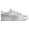 Nike Женские кроссовки Blazer Low на платформе Barely Green White Team Orange DJ0292-300