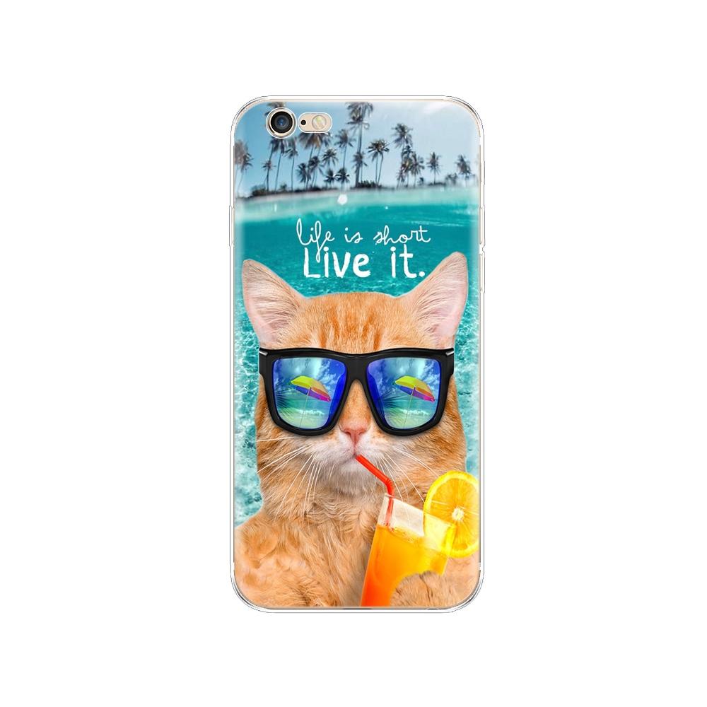 Чехол для Iphone 5S 5 S Se 4 4s, мягкий чехол из ТПУ для телефона, чехол для Apple iPhone 6s 6 S Plus, полный защитный чехол на 360°