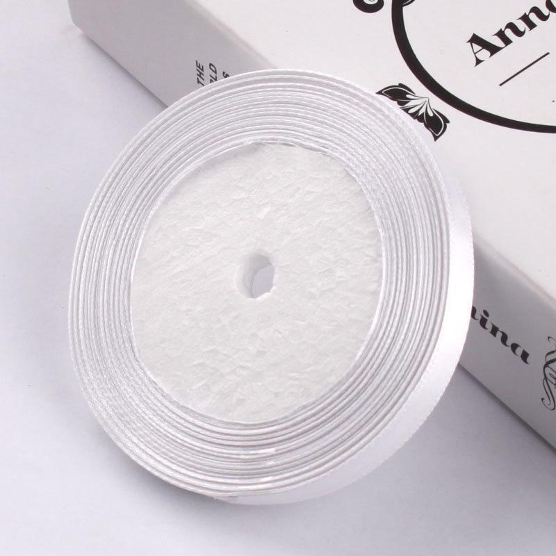 1cm Gold Satin Braided Ribbon, 10mm Silk Cloth Strip for Christmas Packaging and Gift Wrapping