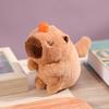 Cartoon Capybara Plush Doll Toy Soft Cotton Stuffed Animal Doll Plushies Hanging Ornament Super Wagging Tail/Blowing Bubbles Capybara Plush
