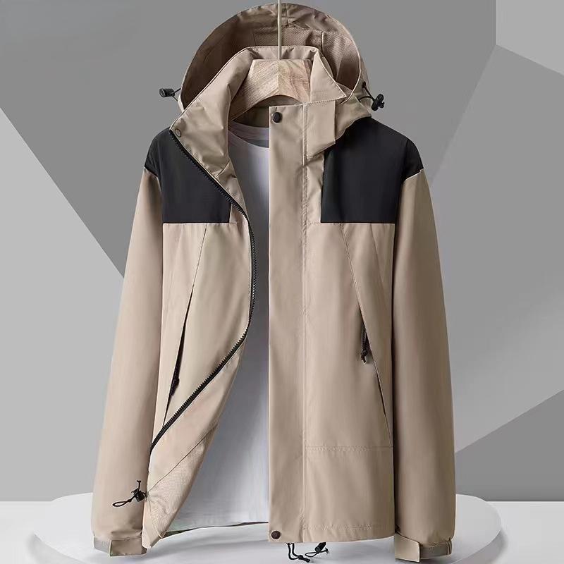 Мужская ветрозащитная куртка с капюшоном для пары, спортивная куртка, уличный водонепроницаемый повседневный штурмовой костюм