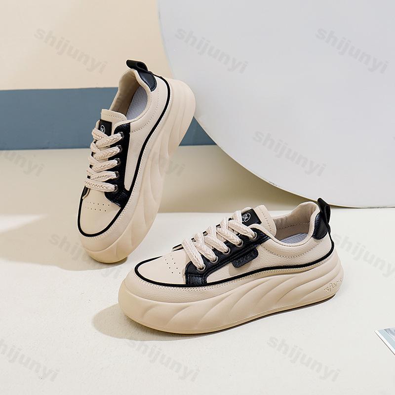 Модные новые повседневные кроссовки из искусственной кожи для женщин, вулканизированные кроссовки, дышащие спортивные туфли для ходьбы и бега на платформе для женщин, Zapatos De Mujer