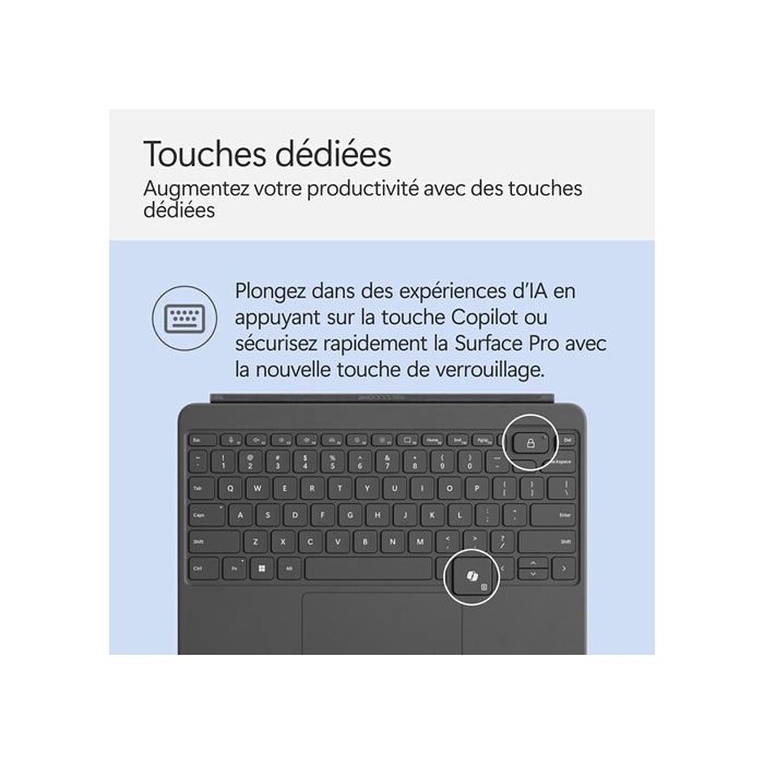 Clavier Pour Tablette Microsoft Surface Pro 12 Pouces - Ardoise