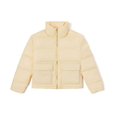 Vans Совместная однобрендовая однотонная хлопковая куртка с воротником-стойкой и карманом на молнии X Joe Freshgoods Верхняя одежда унисекс овсяного цвета VN0A7SQ2BR0