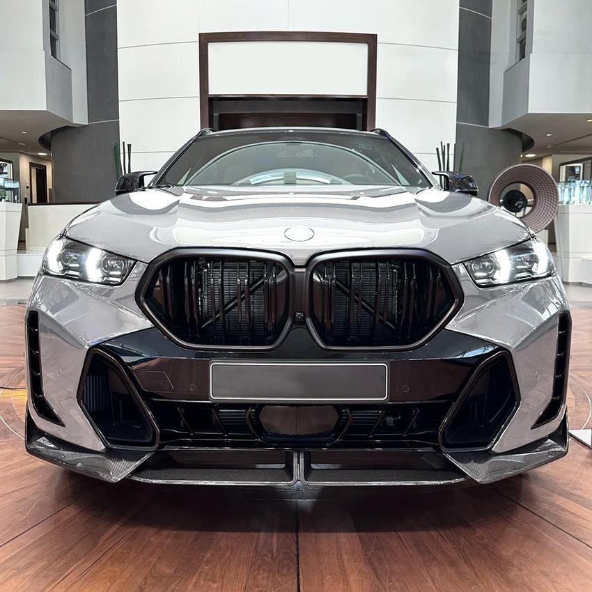Комплект переднего бампера M Sport для BMW X6 G06 LCI 2023+ с передним сплиттером