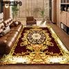 Ковер с принтом для гостиной, грязеотталкивающий и простой в уходе, в европейском этническом стиле, прикроватный ковер для спальни