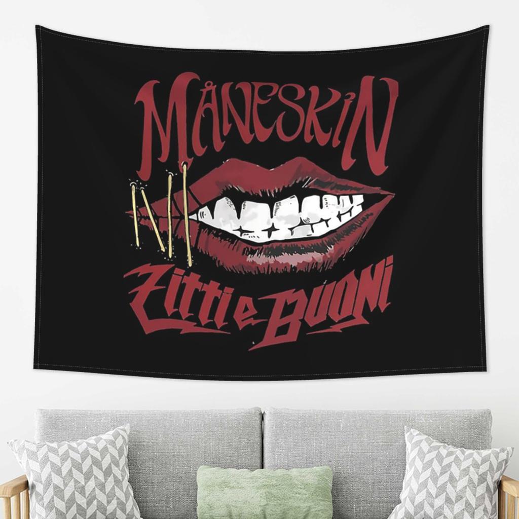 Винтажная гобеленовая декорация рок-группы Maneskin, Арт-эстетичные гобелены для гостиной, спальни, домашняя настенная ткань, Настенный подвес