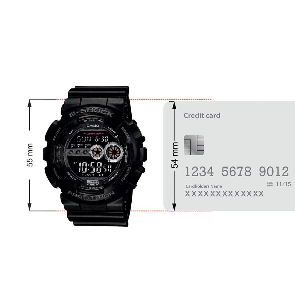 Casio LED Watch G-SHOCK GD100-1B High-Brightness (Imported)