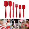 Spatula Set Silicone Nonstick Scraper Kitchen Baking Cooking 6 Piece Gift New
