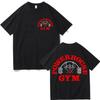 Футболка Powerhouse Gym с двусторонним принтом Модный тренд уличной моды Футболки с коротким рукавом Мужские Женские Повседневные Свободные Хлопковые Футболки