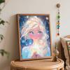 Disney Frozen Elsa digital oil painting diy handpainted coloring art home decoration creative wall decor gift canvas craft set 123