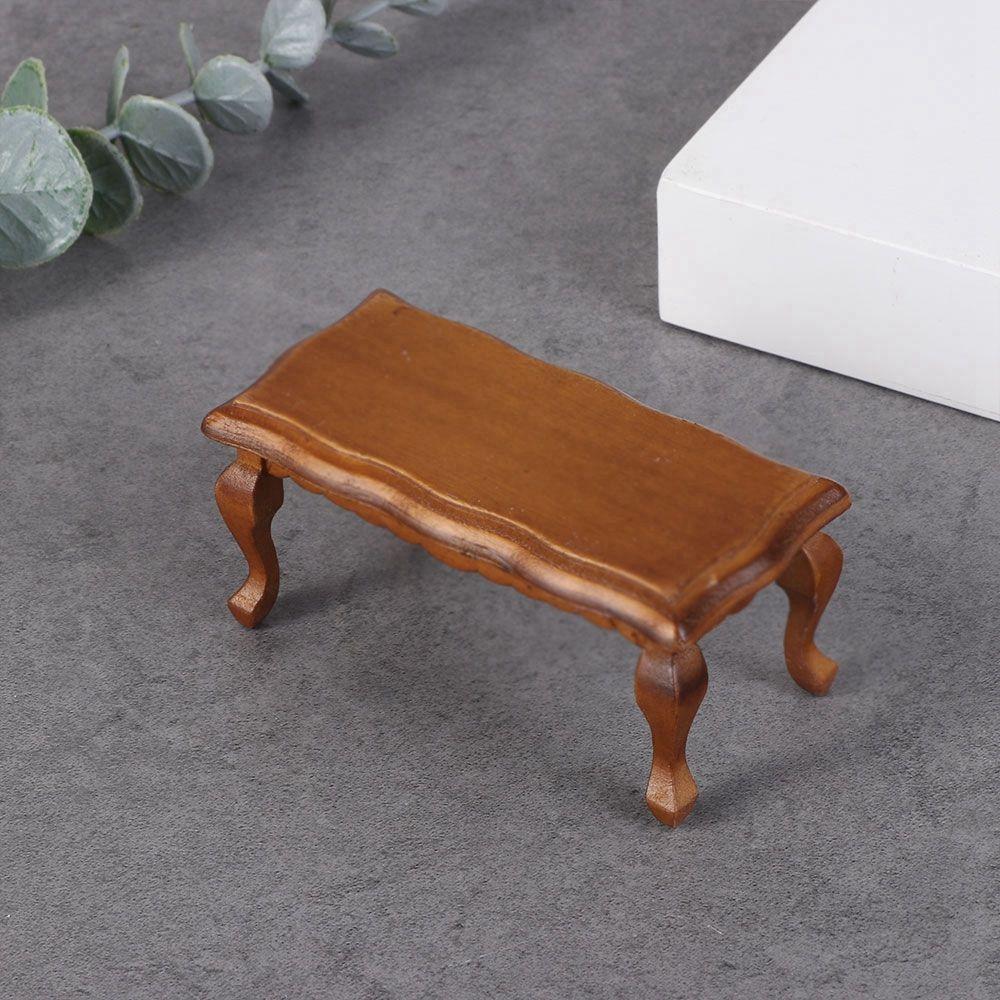 Миниатюрные аксессуары 1/12 кукольный столик мебель игрушки кукольный домик украшения деревянный журнальный столик