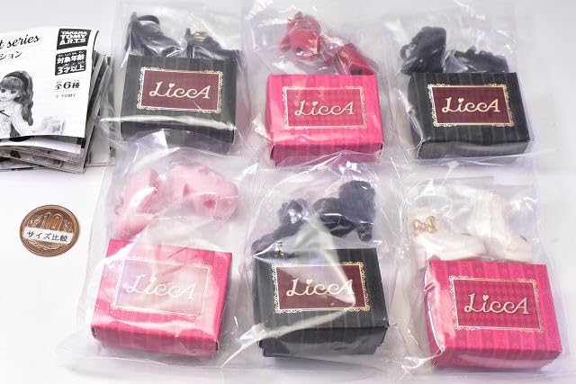 Серия гардеробов Licca Коллекция обуви из 6 видов Gacha Gacha Capsule Toy Licca-chan [Набор] (полный полный)]