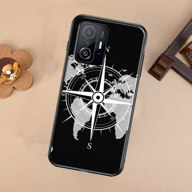 Чехол-компас для Xiaomi 13 14 Ultra 11T 12T 13T 14T Pro POCO X7 Pro X3 X5 X6 F3 F5 F6 M6 Pro