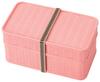 Takenaka Сделано в Японии Takenaka Lunch Box Rat Lunch Box 2 Tiers Pink 360ml (Верхний ярус) 180мл, (Нижний ярус) Т-76508