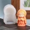 3D Силиконовая форма Девочка в молитве DIY Мария Ручная работа Форма для литья свечей мыла аромавоска полимерной глины polymer art craft