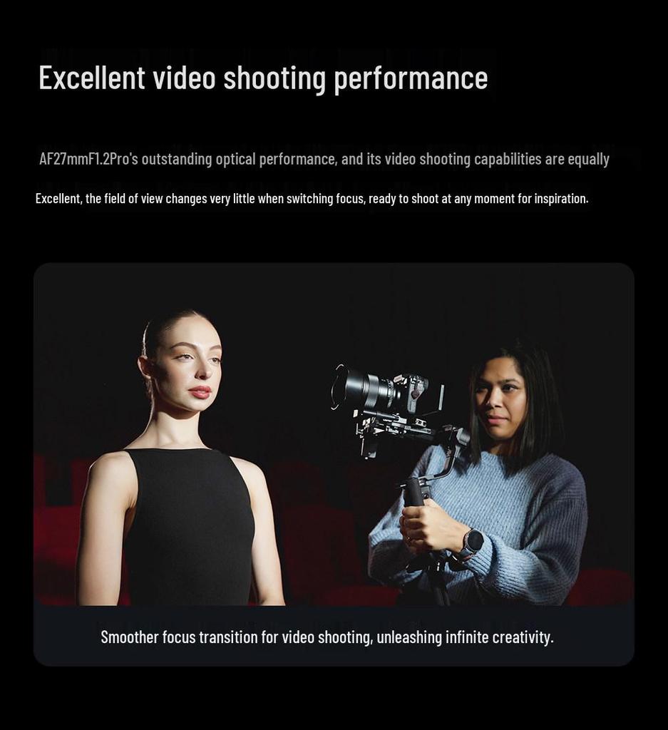 Viltrox 27mm f/1.2 Pro Фикс-объектив для беззеркальных камер с байонетами F/Z/E с автофокусом