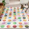 Ins Colored Dot Carpet Rainbow Wave Point Entrance Mat Living Room Bedroom Fashion Modern Art Decor Non Slip Cartoon Floor Mat