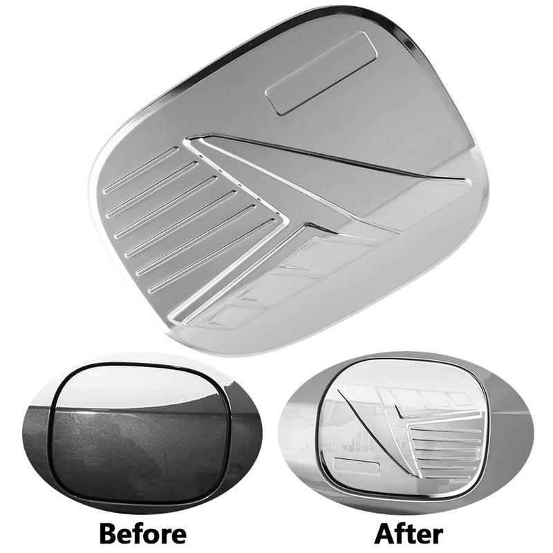 Chrome Fuel Oil Gas Tank Cover For Mazda CX-50  ABS Carbon Fiber Fuel Tank Cover Automotive External Fuel Tank Caps
