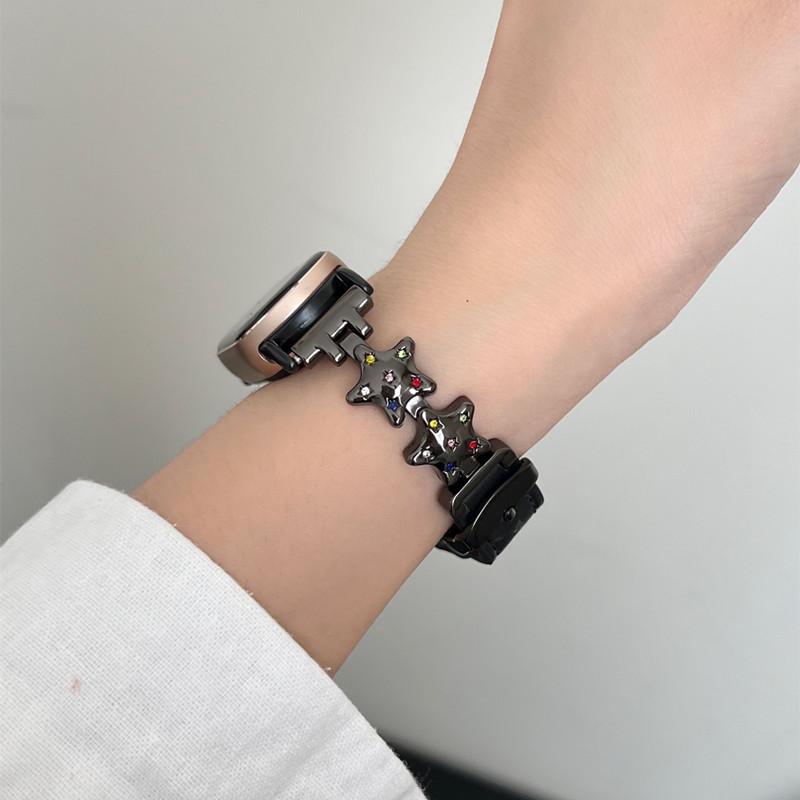 Роскошный кожаный ремешок-бабочка для Xiaomi Mi Band 9 8, ремешок для умных часов Mi Band 8 9 Pro, спортивный браслет, сменный красный ремешок для часов mi watch 4