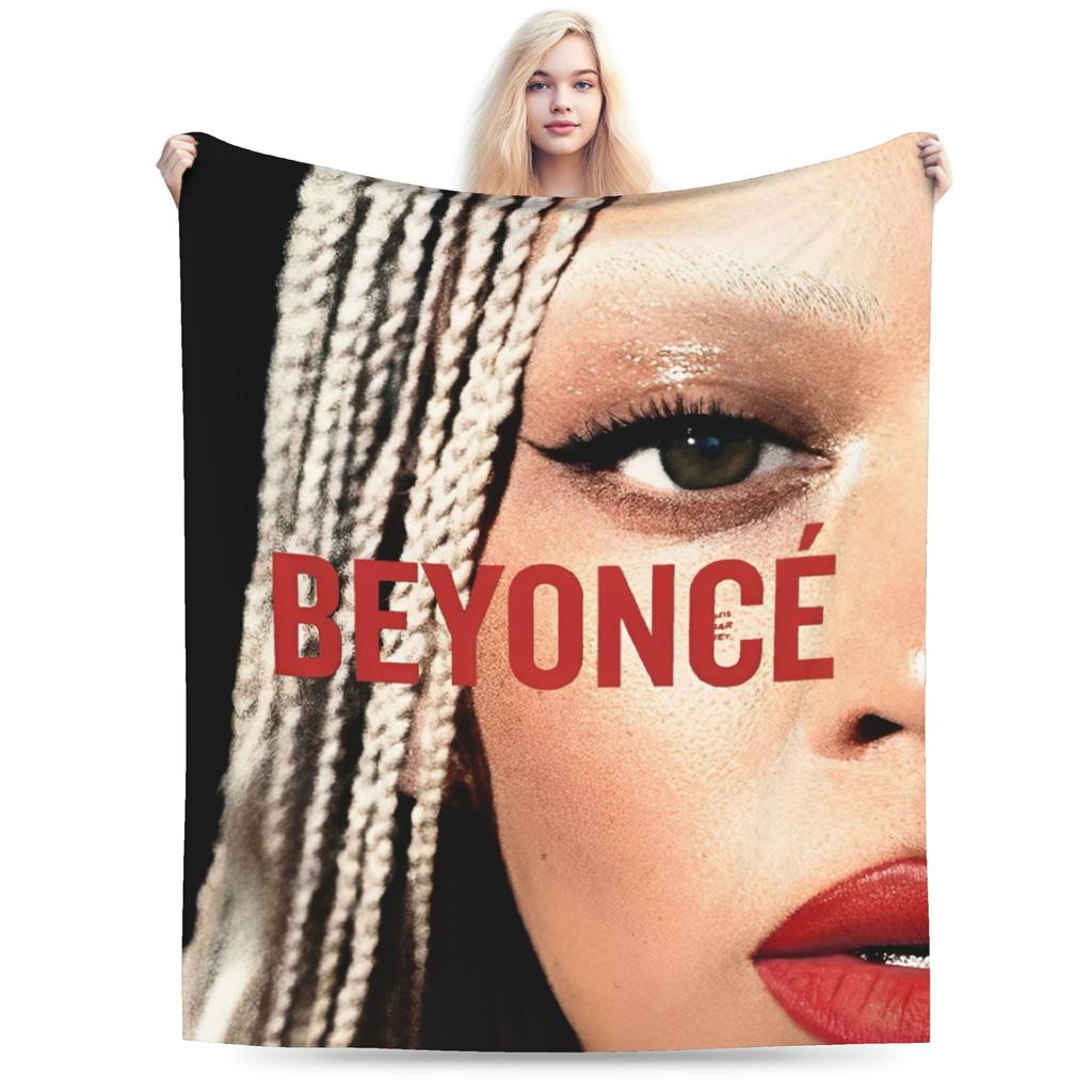 Супер Мягкое Пледовое Одеяло Beyonce Cowboy Carter Tour Премиум Флис Фланель Постельное Одеяло Уютный Плюшевый Покрывало Всесезонное Использование