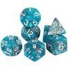 Polyhedral Dice Set 7pcs Mixing Color Dice with Spider Web for DND Board Games and Role-Playing Board Game