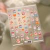 Очаровательные 3D наклейки для ногтей с котенком и щенком для DIY Балетных украшений