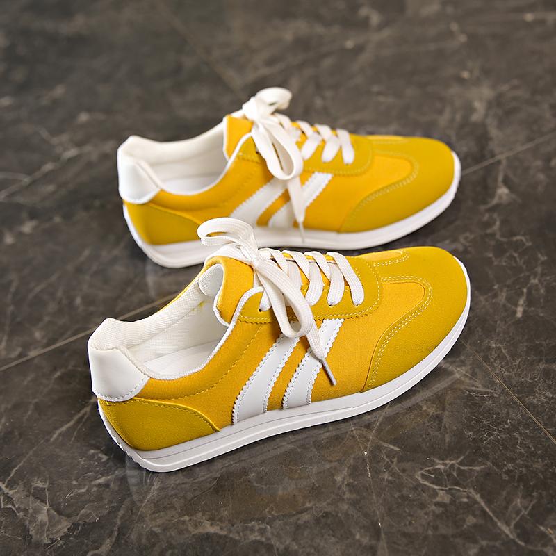 Весна 2025 Новые женские кроссовки Удобные Уличные Модные Универсальные Плоские Повседневные кроссовки На шнуровке Женская спортивная обувь Большие размеры