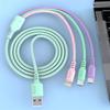 Кабель для сверхбыстрой зарядки 3 в 1 для iPhone15 14 13 12 11 X Pro Max Micro USB Type-C Зарядное устройство для телефона Кабель для передачи данных USBC