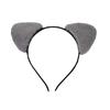 Animals Cat Ears Headband Face Wash Hairband Women Hair Hoop Funny Plush Hair Band  Makeup