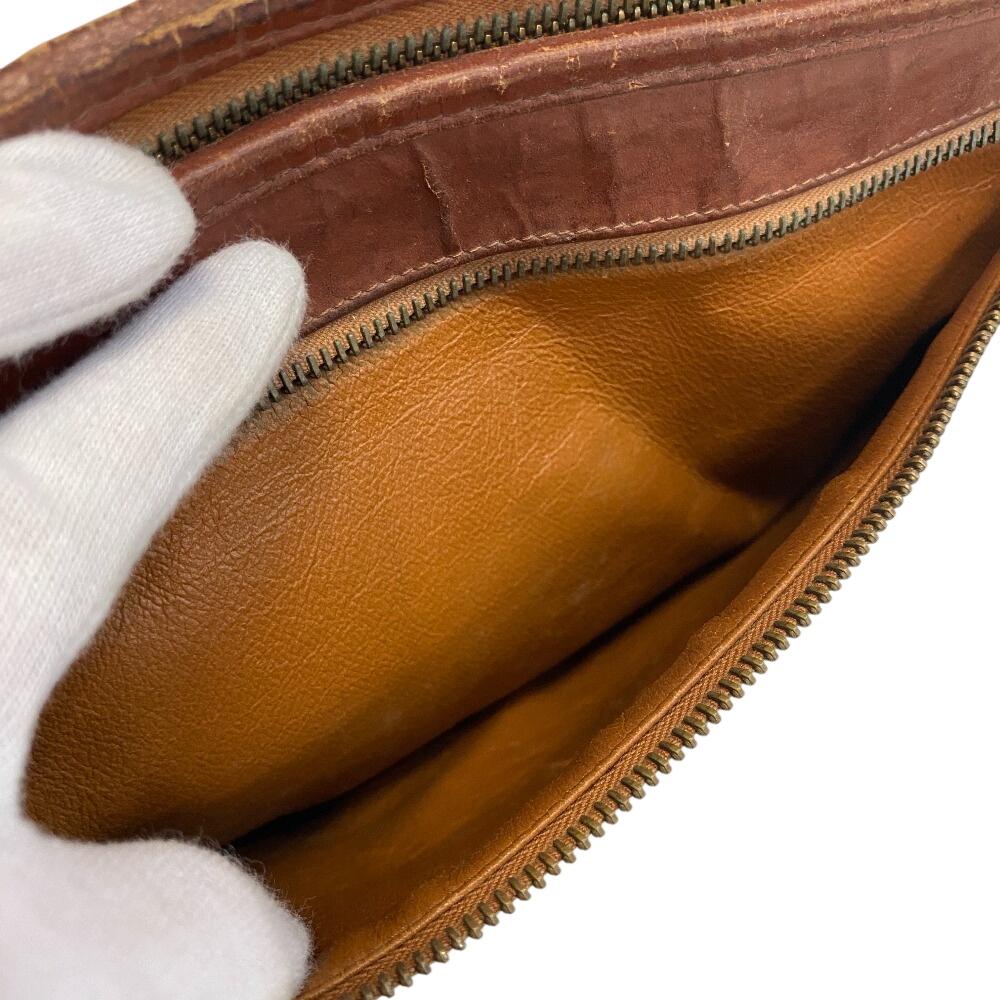 MCM Клатч кошелек кожаная деловая сумка бежевая кожа мужская Б/У