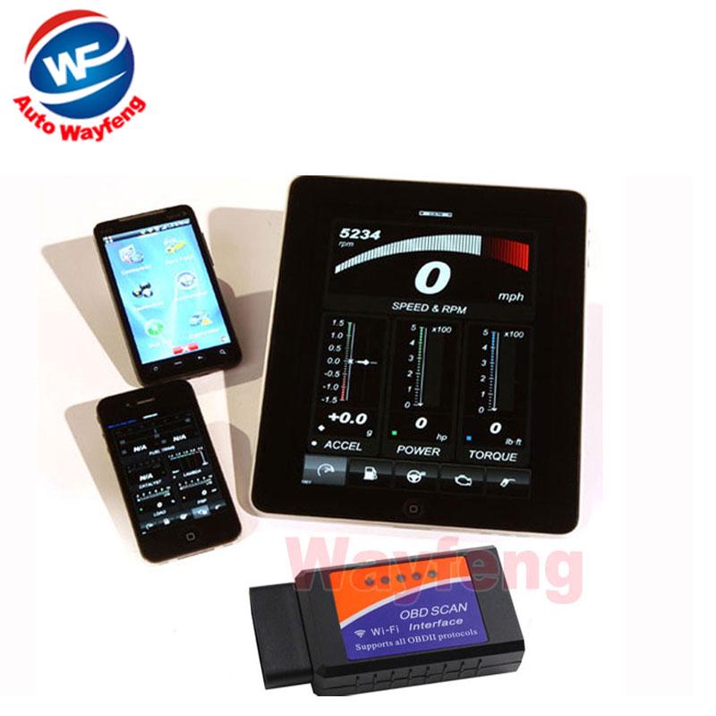 Беспроводной ELM327 WiFi OBD 2 для Android 4.2 Автомобильный DVD WiFi ELM327 OBD II сканер
