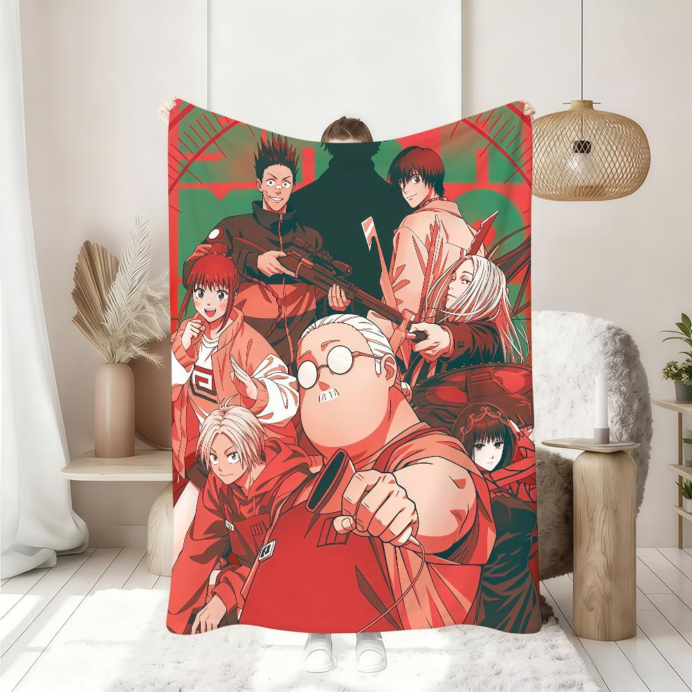 Hot Comics S Sakamoto D Days S Blanket Soft Throw Blanket for Home Bedroom Bed Sofa Picnic Travel Office Rest Cover Blanket Gift