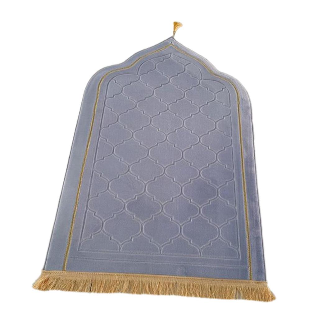 Молитвенный коврик для Рамадана, подарки, портативный, для мужчин, женщин, детей, толстые свадебные принадлежности с кисточками, дорожный молитвенный коврик, исламский молитвенный коврик