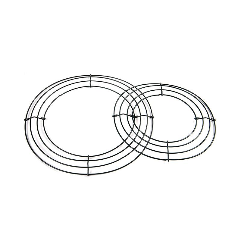 Круглый обруч Diy Рождественский проволочный венок Рамка настенная для свадьбы Валентина