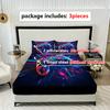 3Pc Colorful Spark Game Console Bed Sheet, 1 Fitted Sheet+2 Pillowcases, Digital Printing Technology, Available For All Seasons