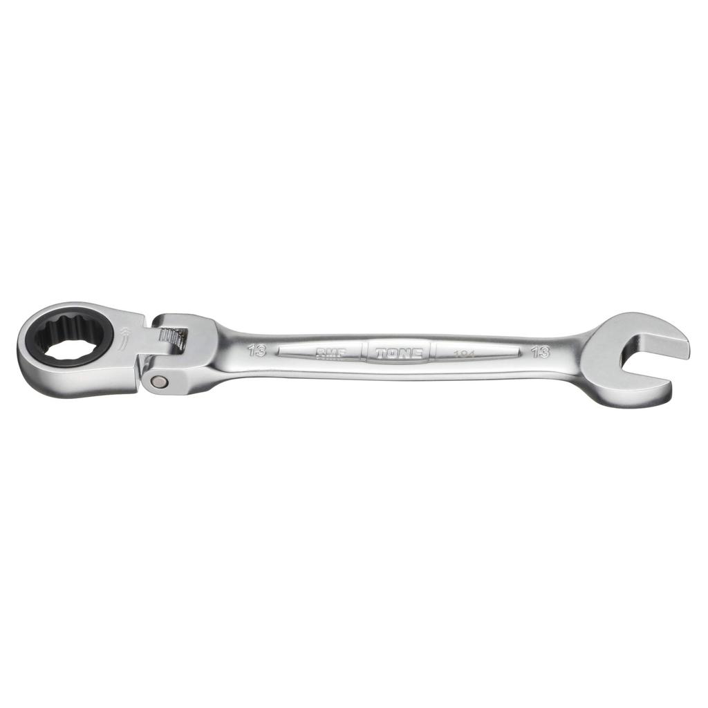 TONE Swivel Ratchet Combination 13mm Jaw Opening HPRMF-13 Wrench,