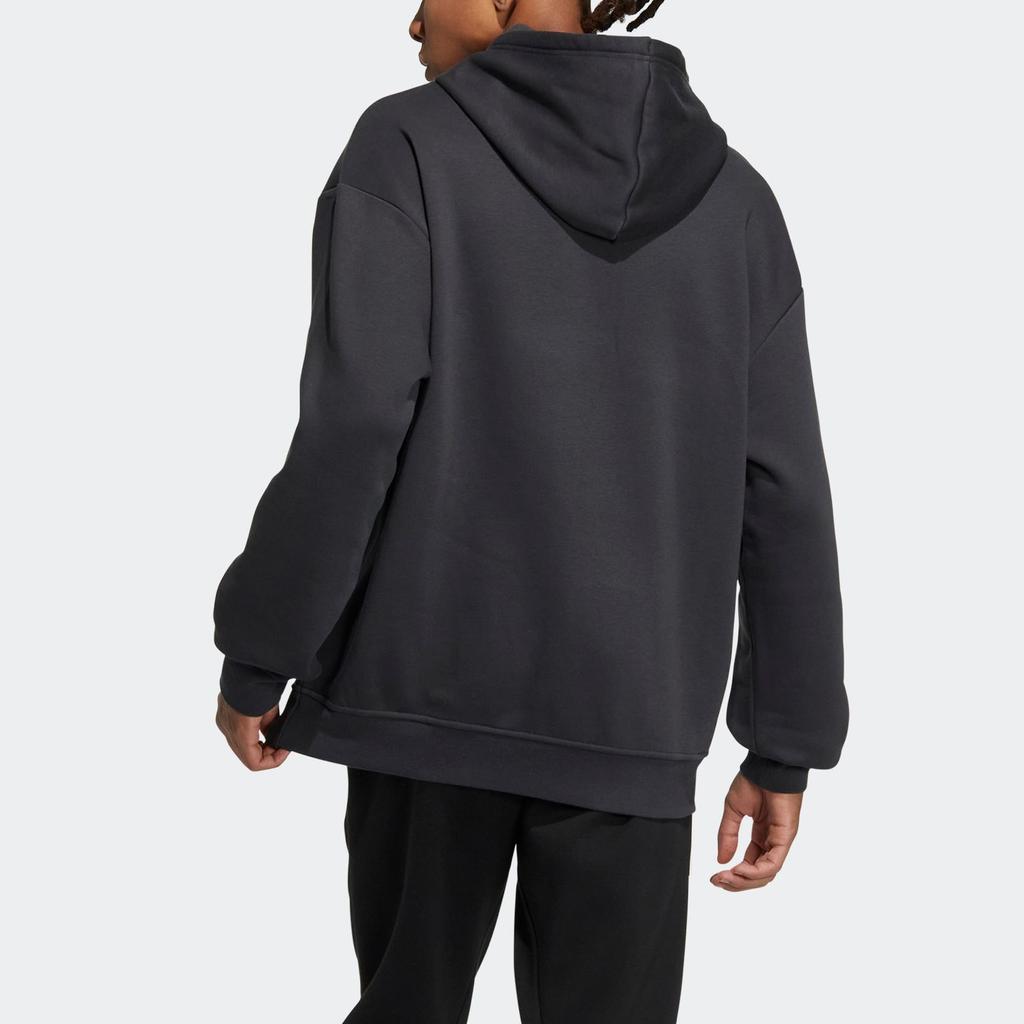 Adidas LABEL Sweatshirts Men's Black Hooded Thickened Regular IB2731