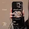 Korean Ins Doll Puppy 15promax IPhone Case 16 Suitable for IPhone 13 Sweet Cool 11 Hanging Chain X Trendy