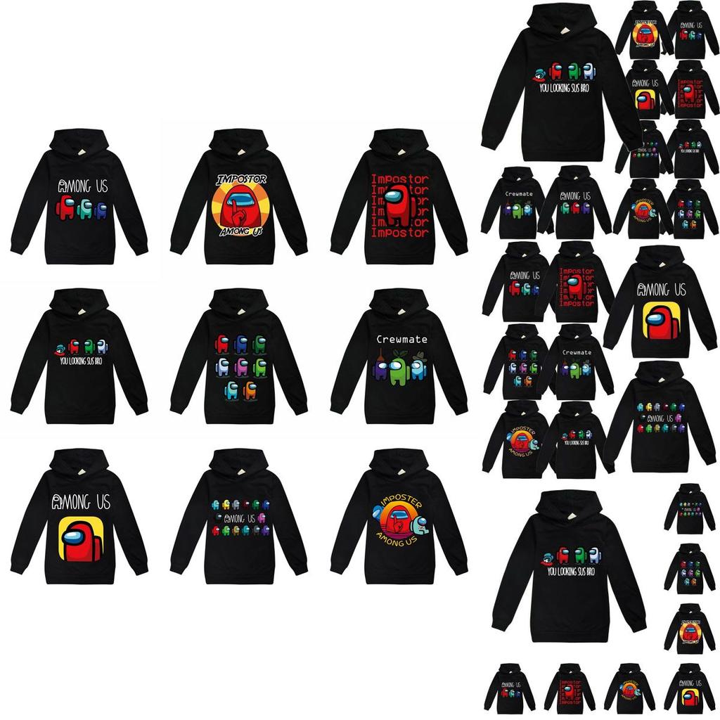 Among Impostor Us Game Kids Hoodie Boys Girls Hooded Sweatshirt Tops Jumper