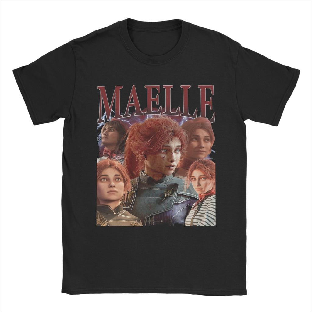 Maelle Clair Obscur Expedition 33 T Shirts Unisex 100 Cotton Vintage TShirt O Neck Tees Short Sleeve Clothing Plus Size